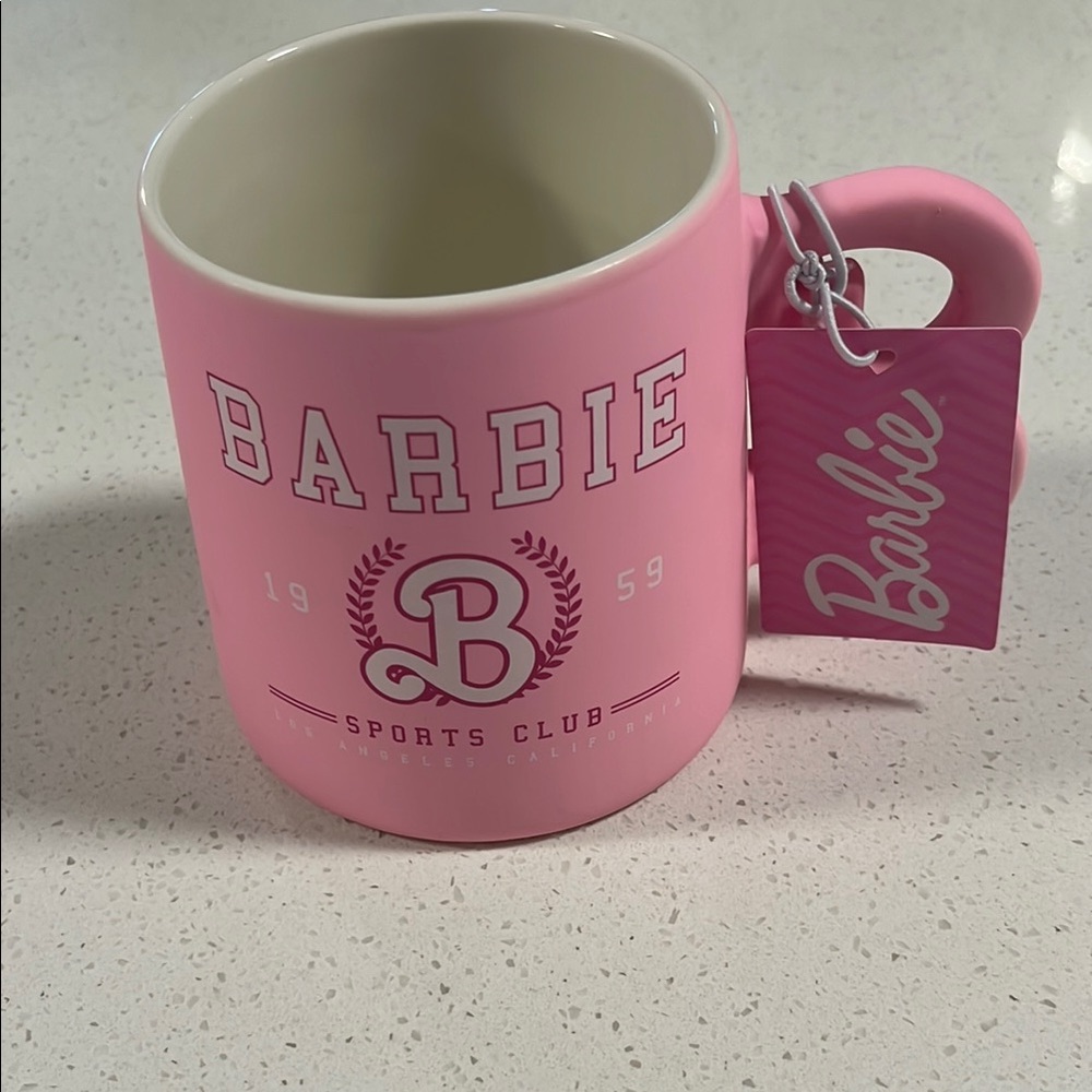 Barbie SPORTS CLUB 59 Mug 21 oz Pink Matte Finish With a B Handle, NWT - Picture 2 of 5